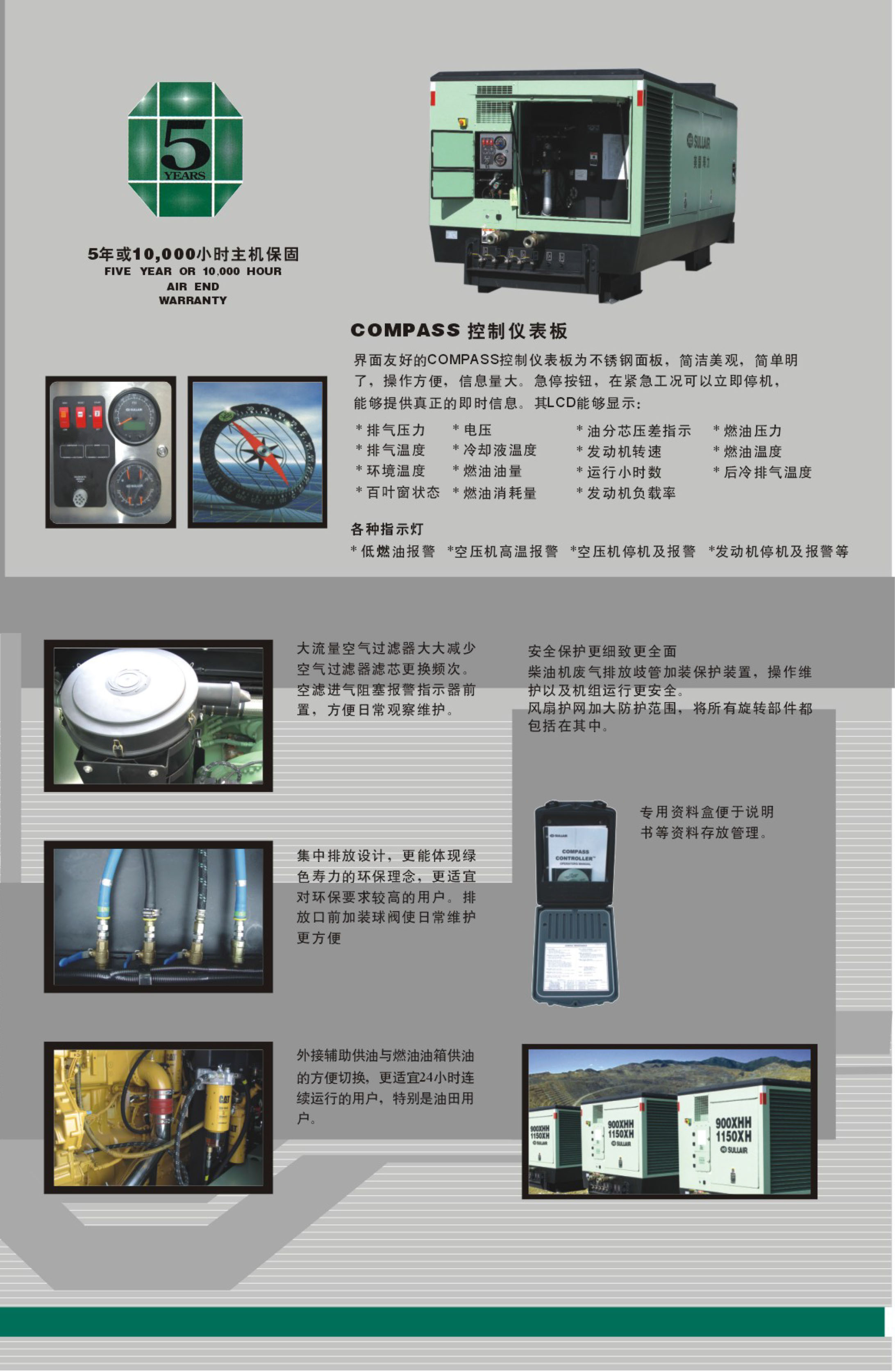900XHH-1150XH系列高压双段移动式螺杆空压机(图4)